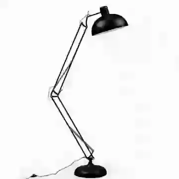 Extra Large Matt Black Desk Style Floor Lamp